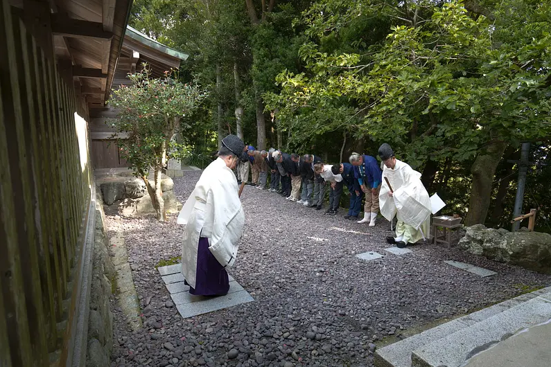 Oshima, Munakata, Nakatsumiya, Japanese shrine, exclusive, festival, behind the scenes